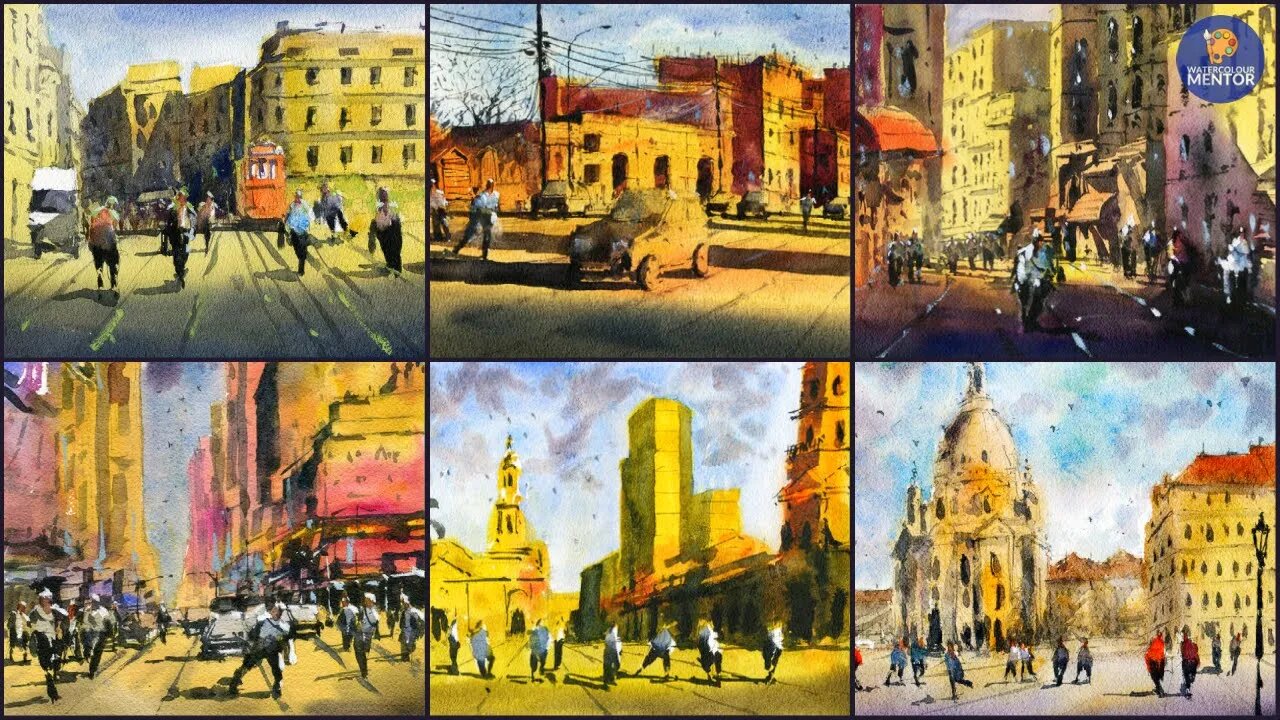 Light and Shadows in Watercolor: Paint 6 Different Scenes
