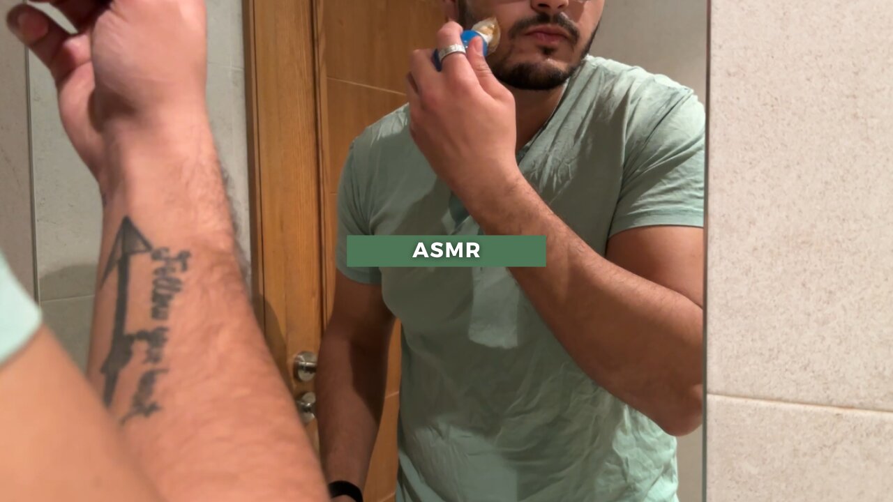 quick ASMR shave