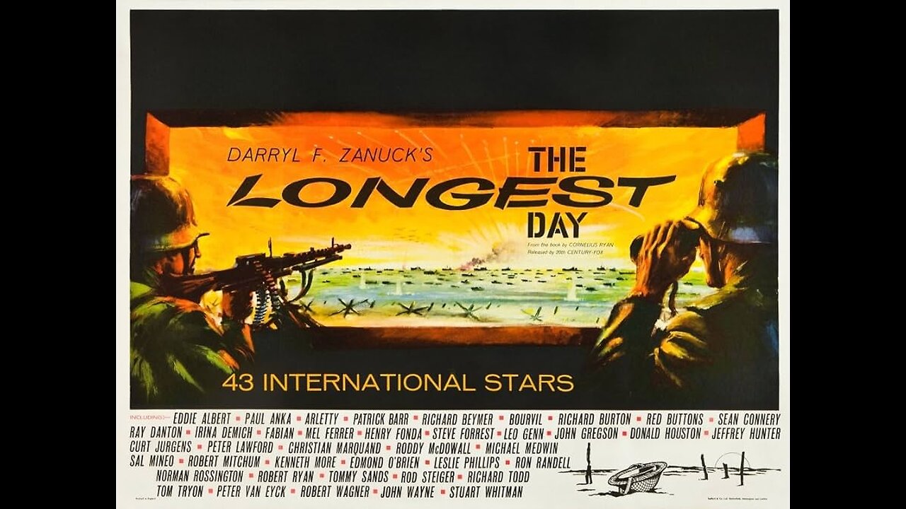 THE LONGEST DAY (1962). Colorized from VHS.