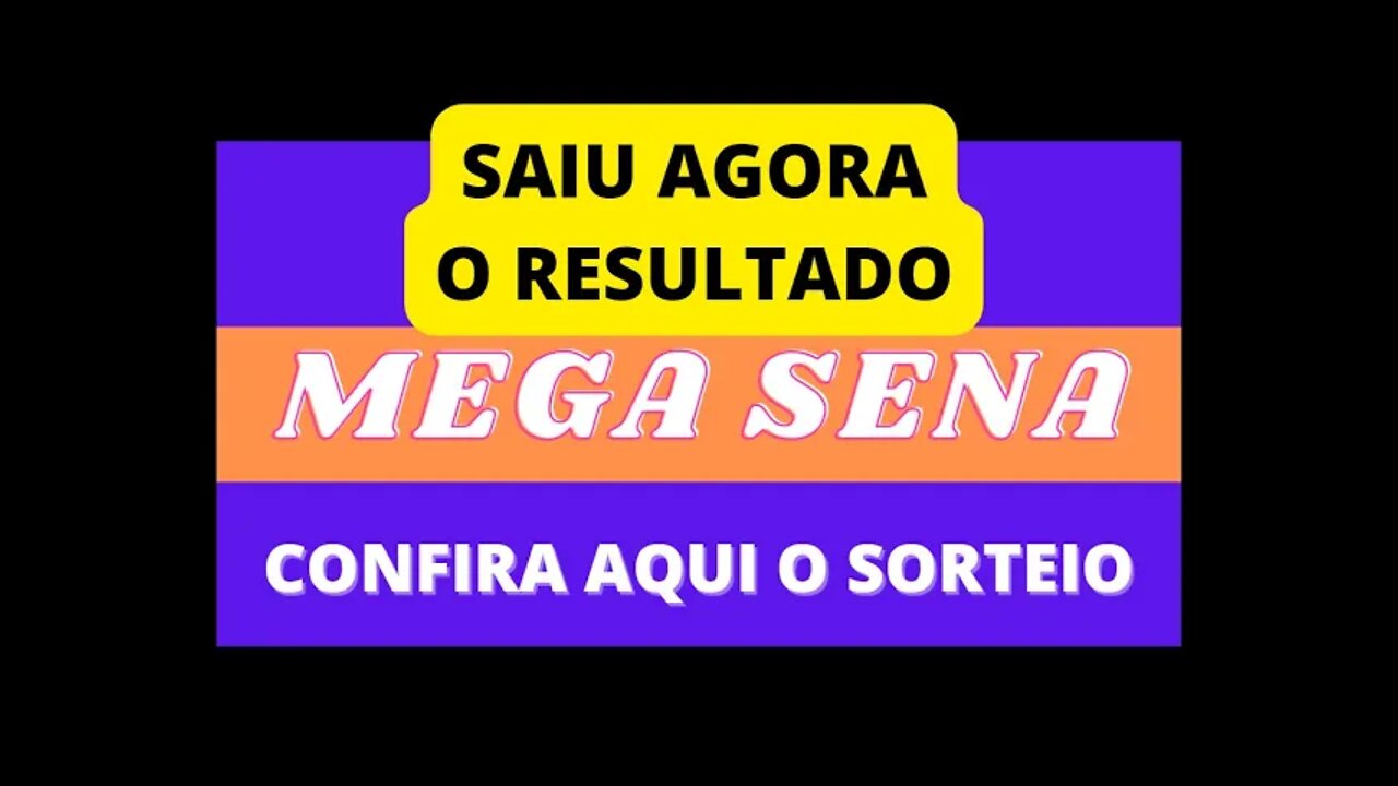 [MEGA SENA] RESULTADO DO SORTEIO CONCURSO 2478 | 04/05/2022