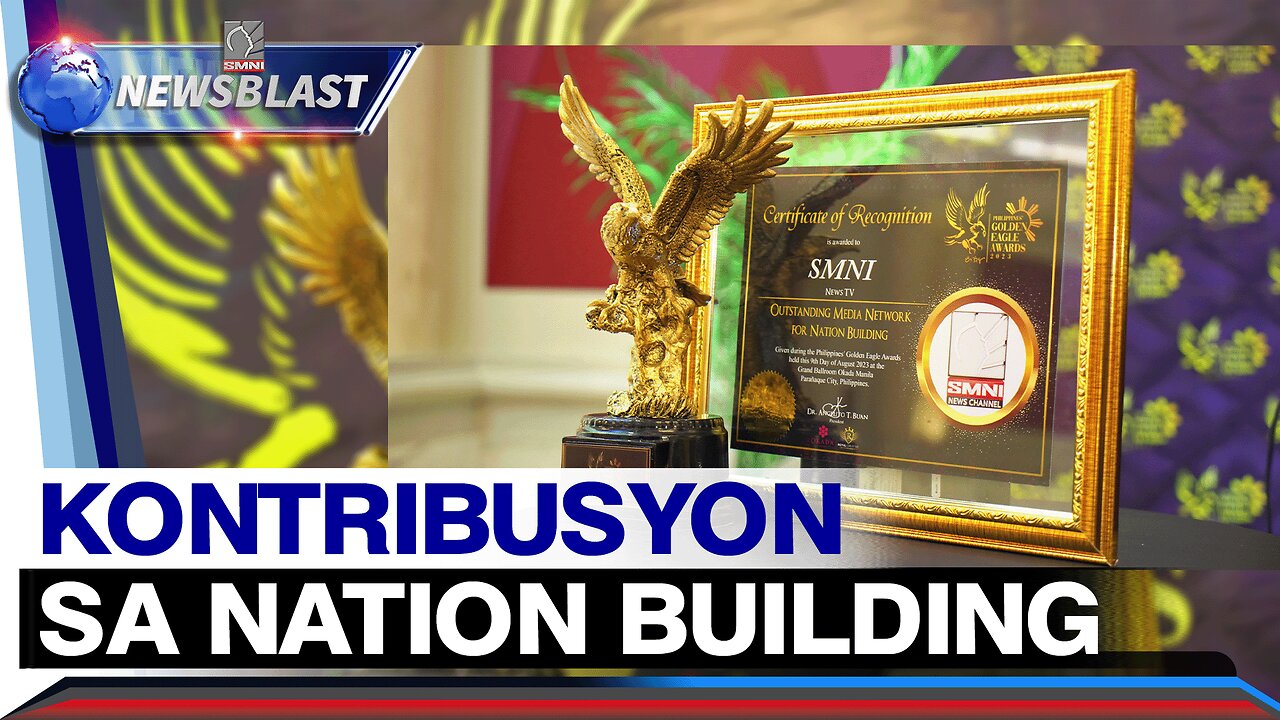 Mahahalagang ambag ng SMNI News sa Nation Building, kinilala sa Philippines' Golden Eagle Awards