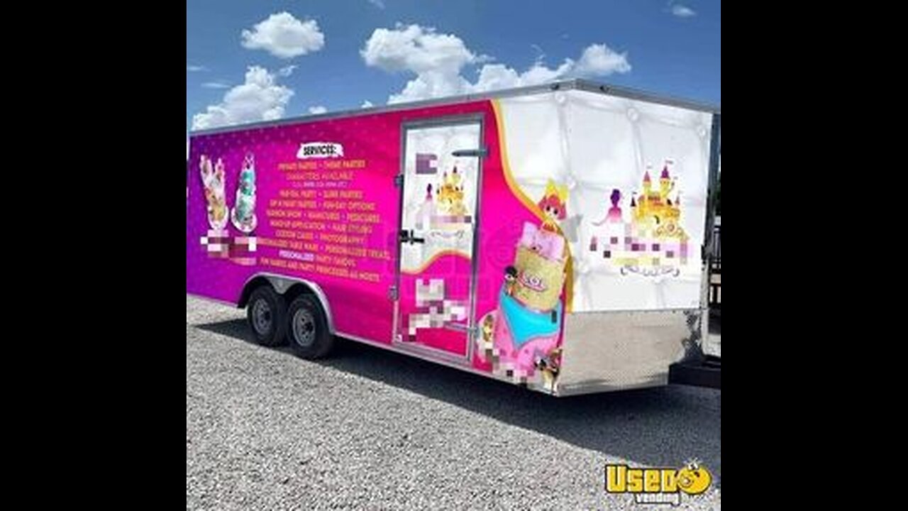 2021 Continental Cargo Party Trailer for Kids | Mobile Spa & Nail Salon Trailer w/ Inventory