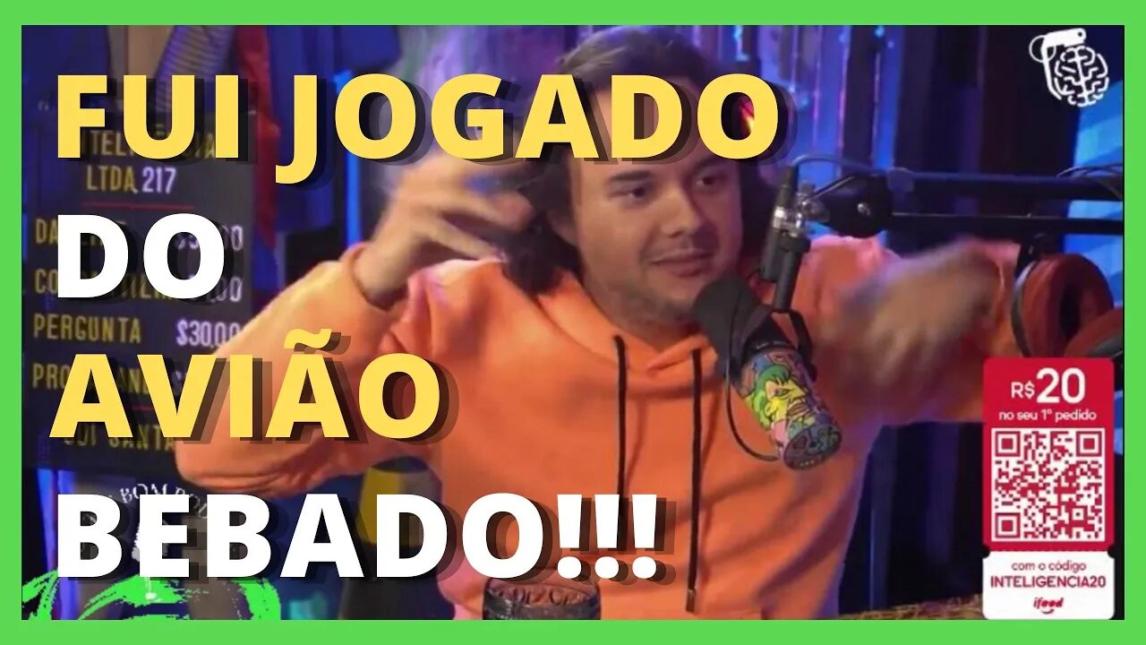 GUI SANTADA NO PANICO - FUI JOGADO BEBADO DO AVIÃO| CORTES BOM PODCAST |