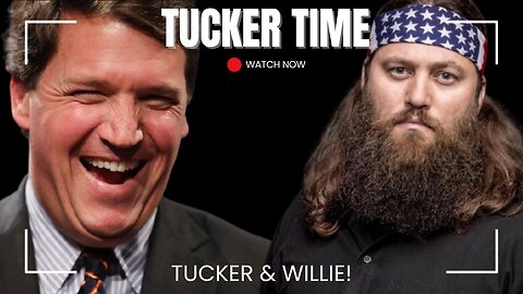 Tucker Carlson with Willie Robertson!