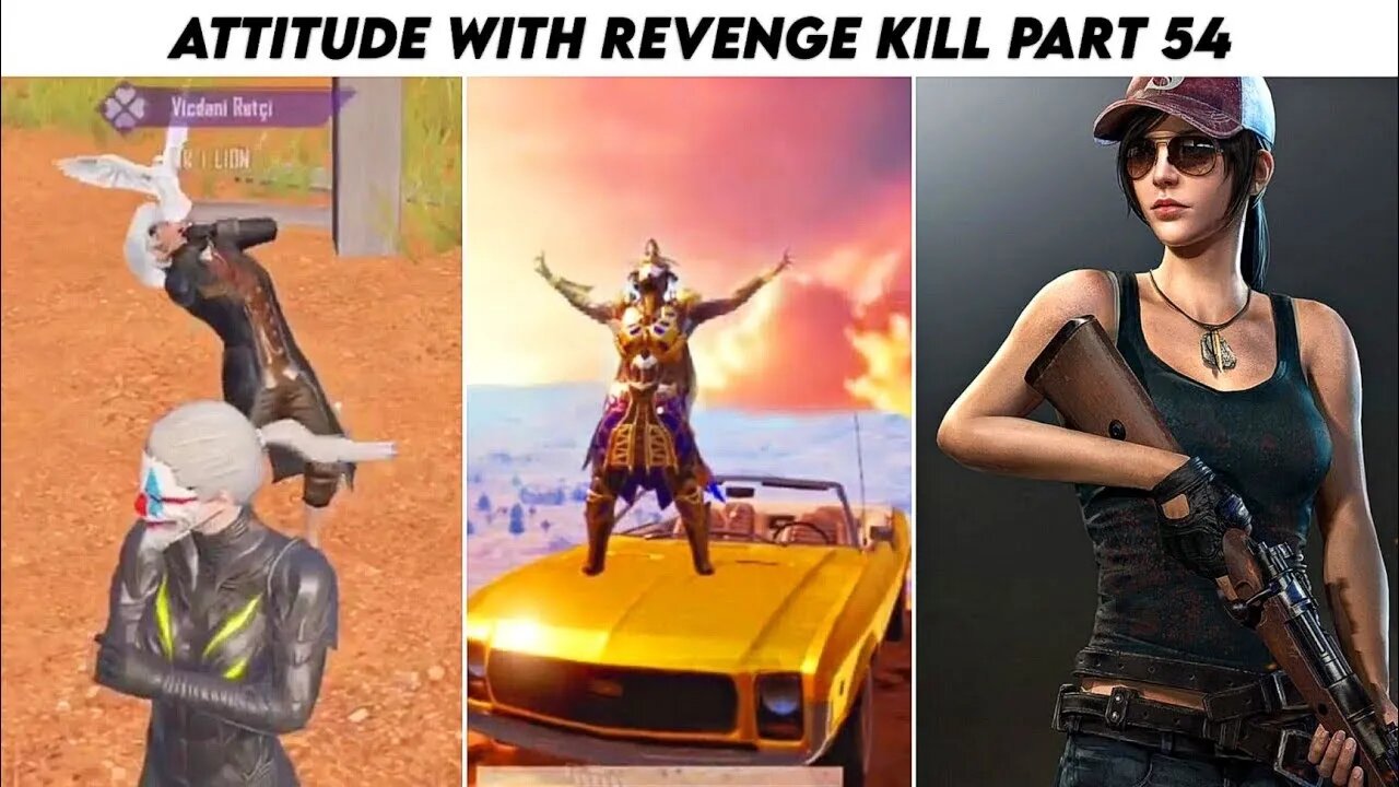 Pubg Mobile Attitude 😈 With Revenge Kill Max Pharaoh x- Suit | Part 54 | Xbot 2.0