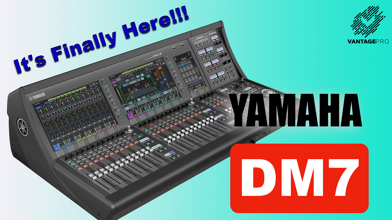 Yamaha DM7 Digital Mixing Console First Look!