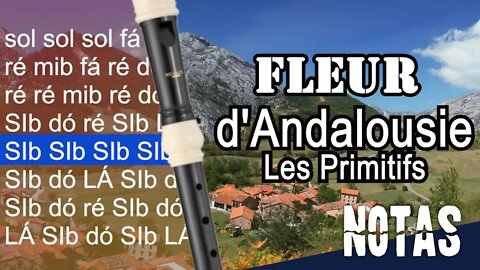 Fleur d'Andalousie - Les Primitifs - Cifra melódica