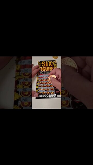 $200,000 Scratch Off Lottery Ticket Six Figures! #lottery