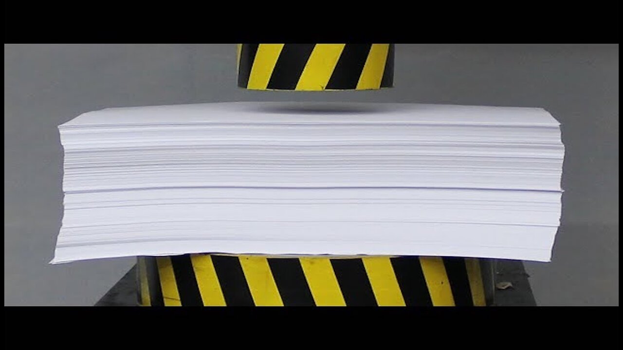 100 Tons vs. 1000 Sheets: Hydraulic Pressing Paper to the Extreme