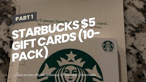 Starbucks $5 Gift Cards (10-Pack)