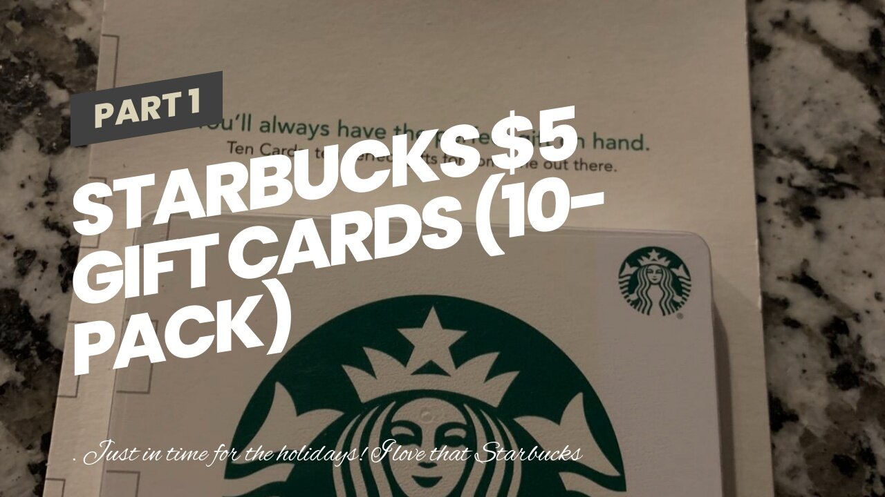 Starbucks $5 Gift Cards (10-Pack)