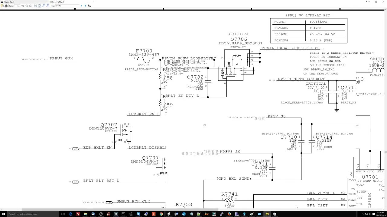 No backlight on Macbook Air due to bad capacitor