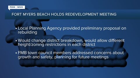 Fort Myers Beach redevelopment meeting