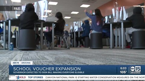 Arizona Governor to sign bill expanding school voucher