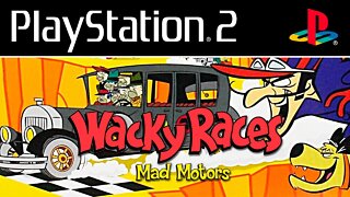 WACKY RACES MAD MOTORS (PS2) - Gameplay do início do jogo do desenho Corrida Maluca! (PT-BR)