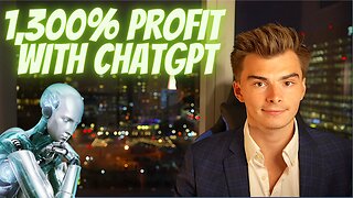 ChatGPT Trading Strategy Made 1,300% Profit FAST