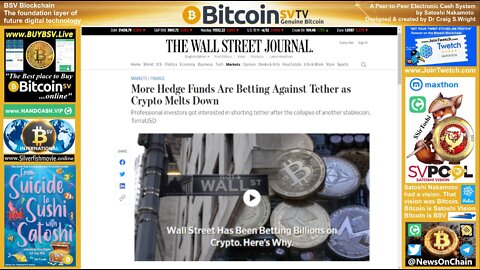 SirToshi's News: Hedge Funds Shorting Tether USDT!!!