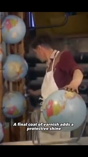 Howwere geographical globes made in 1955 ?