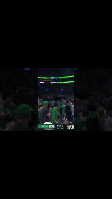 Marcus Smart returns and instantly hits a triple!