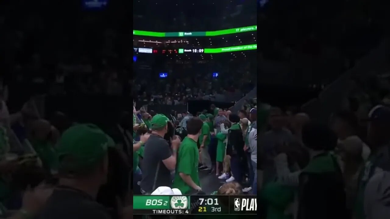 Marcus Smart returns and instantly hits a triple!