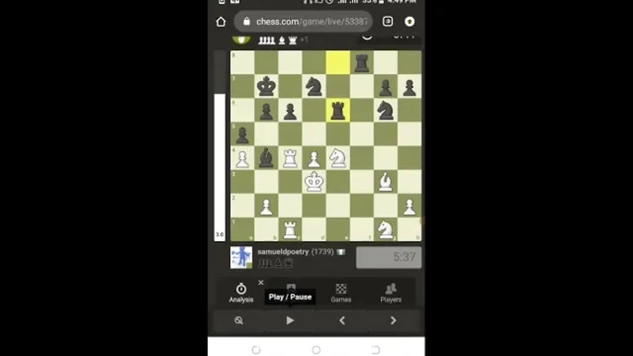 f3 Chess Game 2 (Improved Variation)