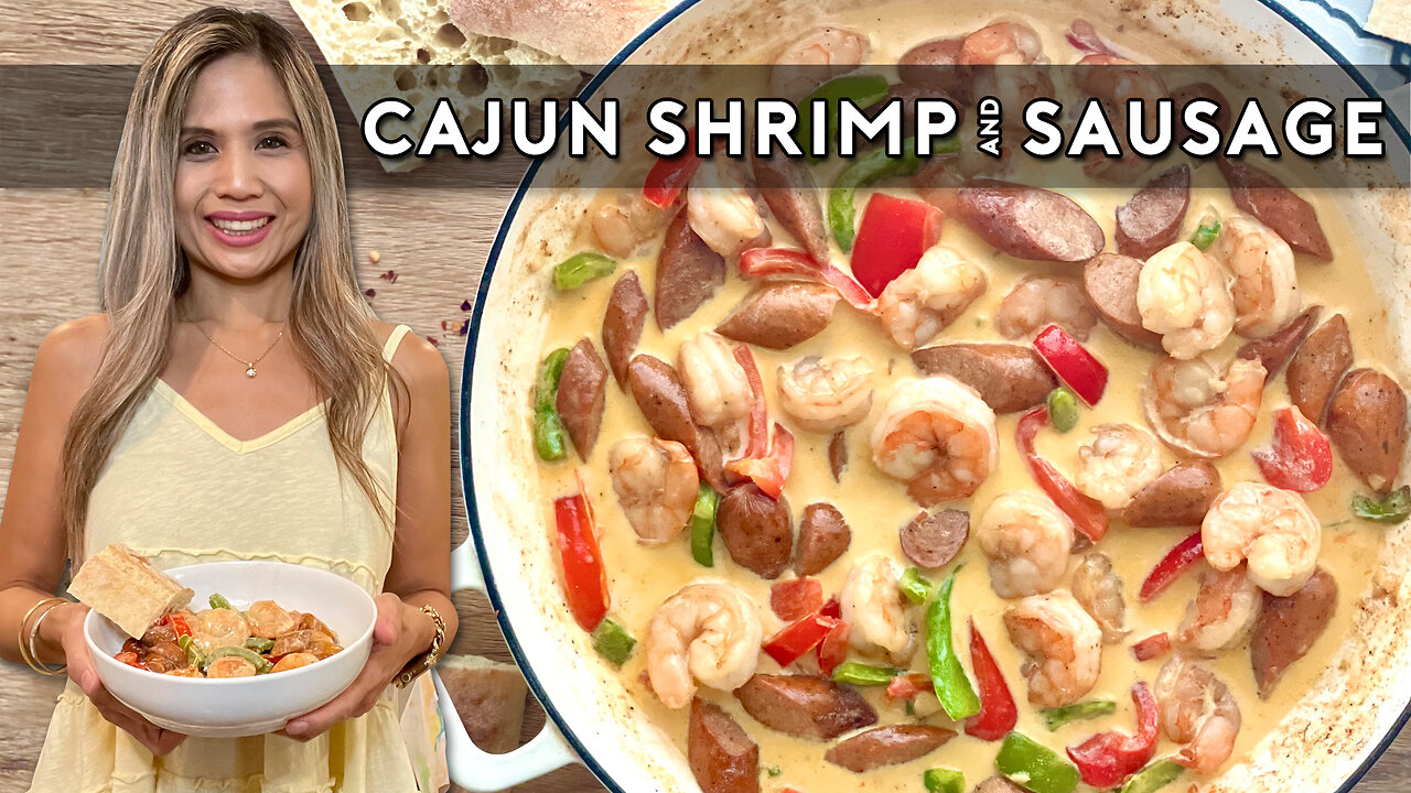 CREAMY CAJUN SHRIMP & SAUSAGE