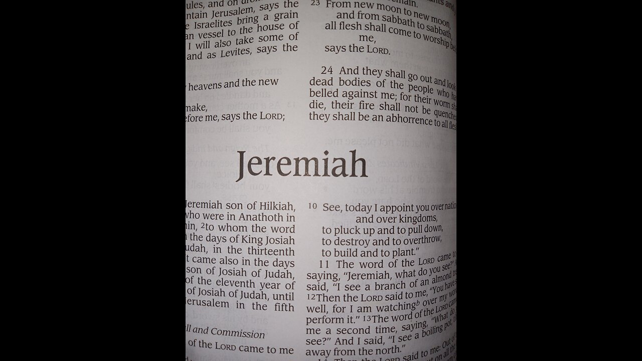 Book Of Jeremiah ~ chapter 3