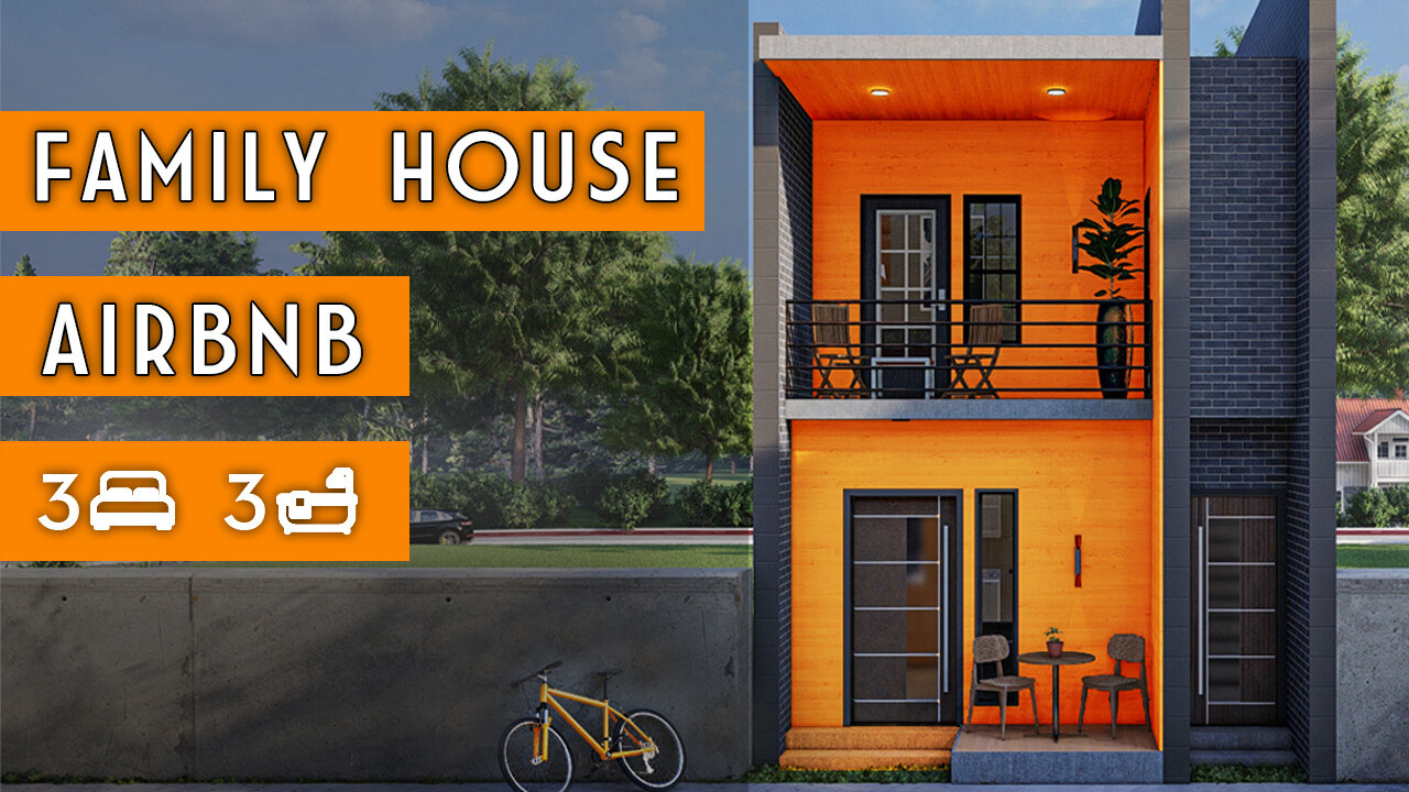 AFFORDABLE Tiny Family Modern house design with 3 bedrooms ! 5x8m