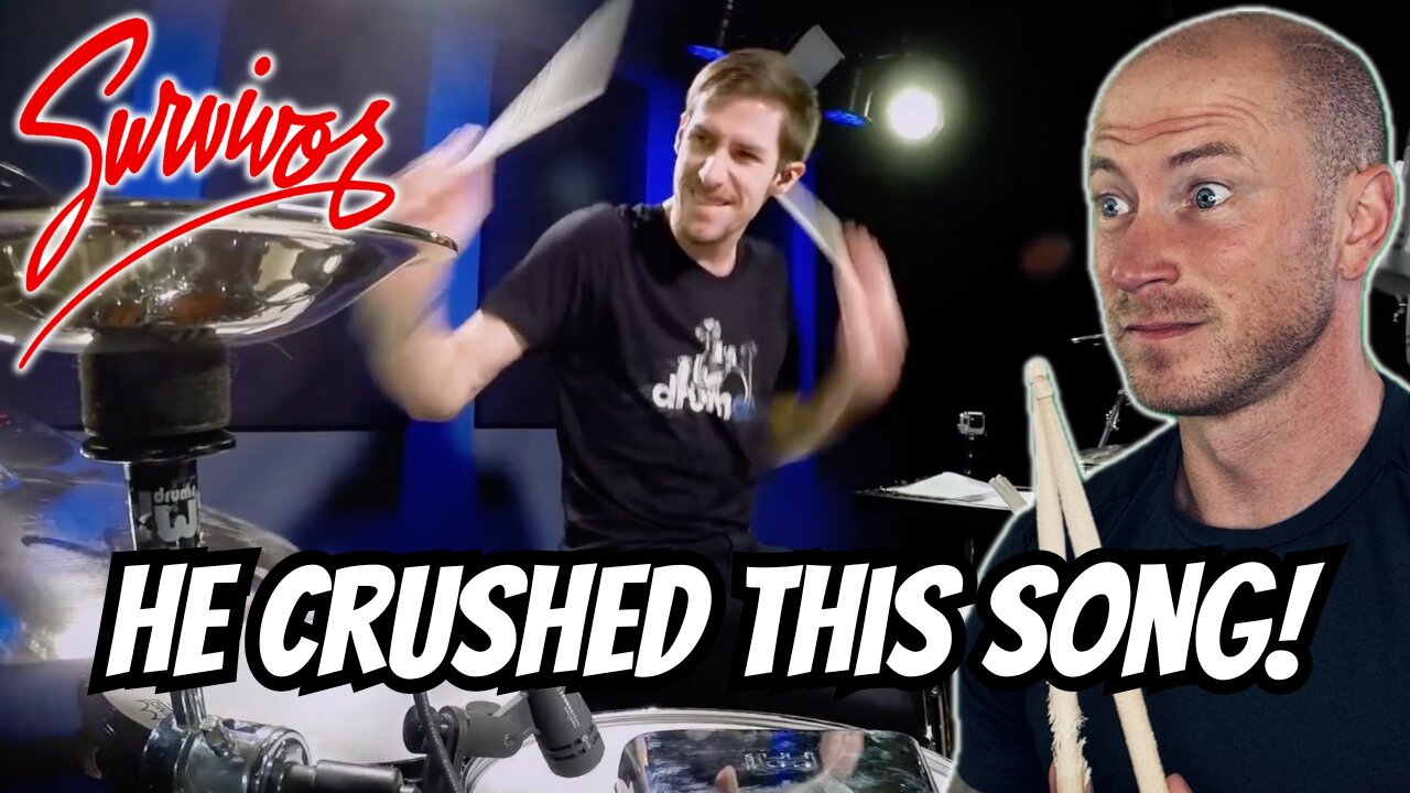 Eye of the Tiger - Drum Cover - Survivor FIRST TIME HEARING Reaction