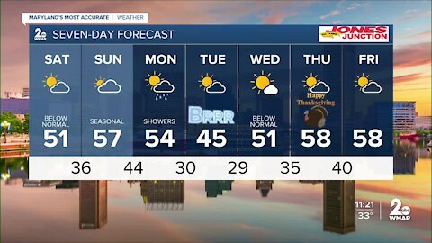 WMAR-2 News Weather at 11