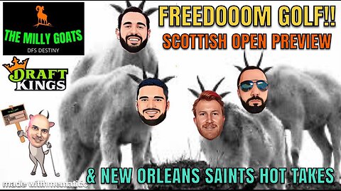 Scottish Open Preview, Bring Back Old Shark Week, & New Orleans Saints Hot Takes