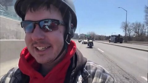 Bikers Arrive in Downtown Ottawa! (Biker POV) #rollingthunder