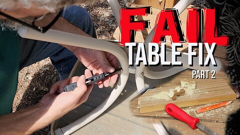 PART 2: Table Fix FAIL | Krazy Glue the Original Piece, TWICE!