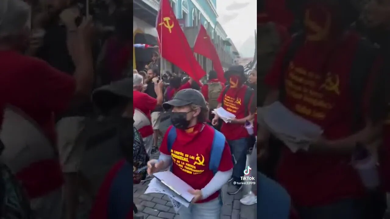 Soviet Flag in Puerto Rico, because the Soviet System did so well in Cuba
