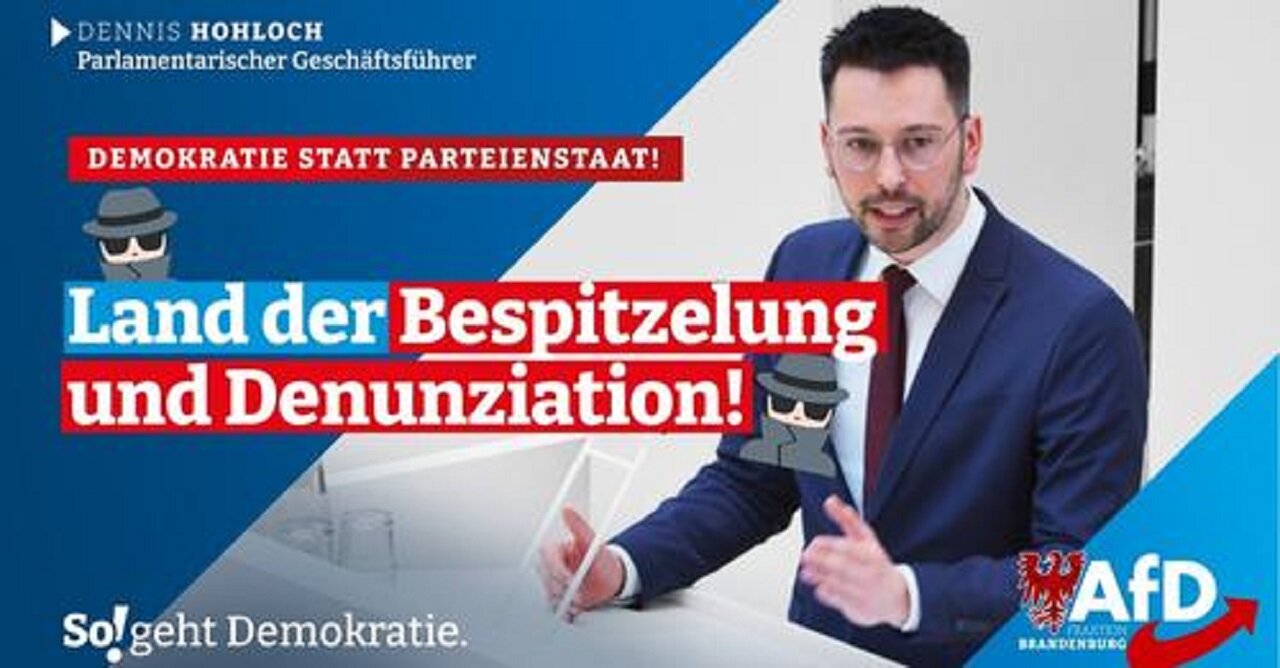 🕵🏼‍♂️ Land der Bespitzelung und Denunziation!