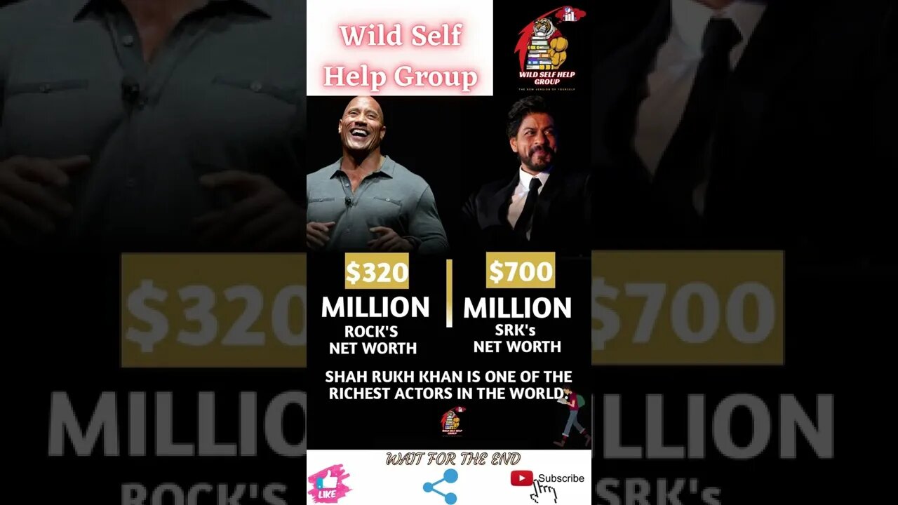 🔥The Rock net worth vs Shahrukh Khan net worth🔥#shorts🔥#wildselfhelpgroup🔥1 June 2022🔥