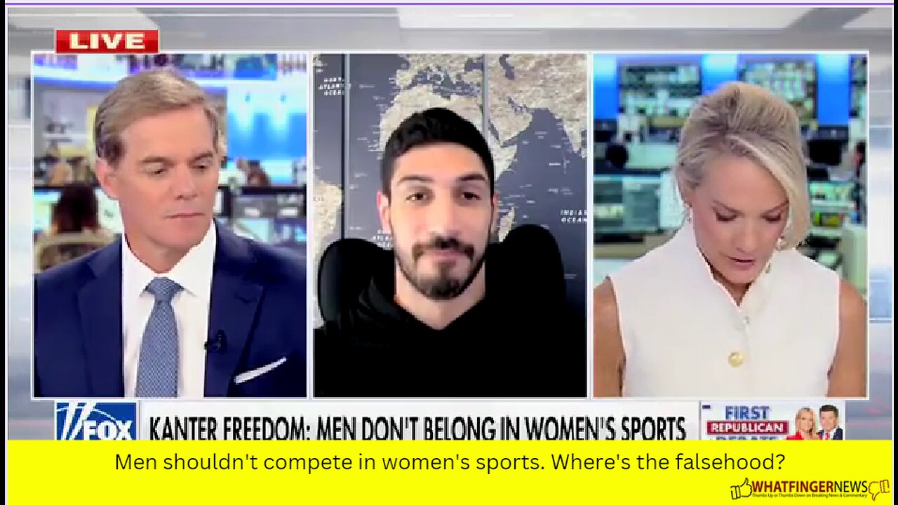 Men shouldn't compete in women's sports. Where's the falsehood?