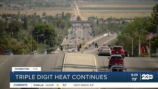 Triple digit heat wave continues in Kern