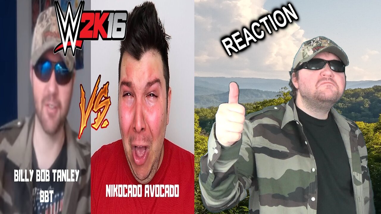 Billy Bob Tanley (BBT Network) vs. Nikocado Avocado - WWE 2K16 PS4 Gameplay - Reaction (BBT)