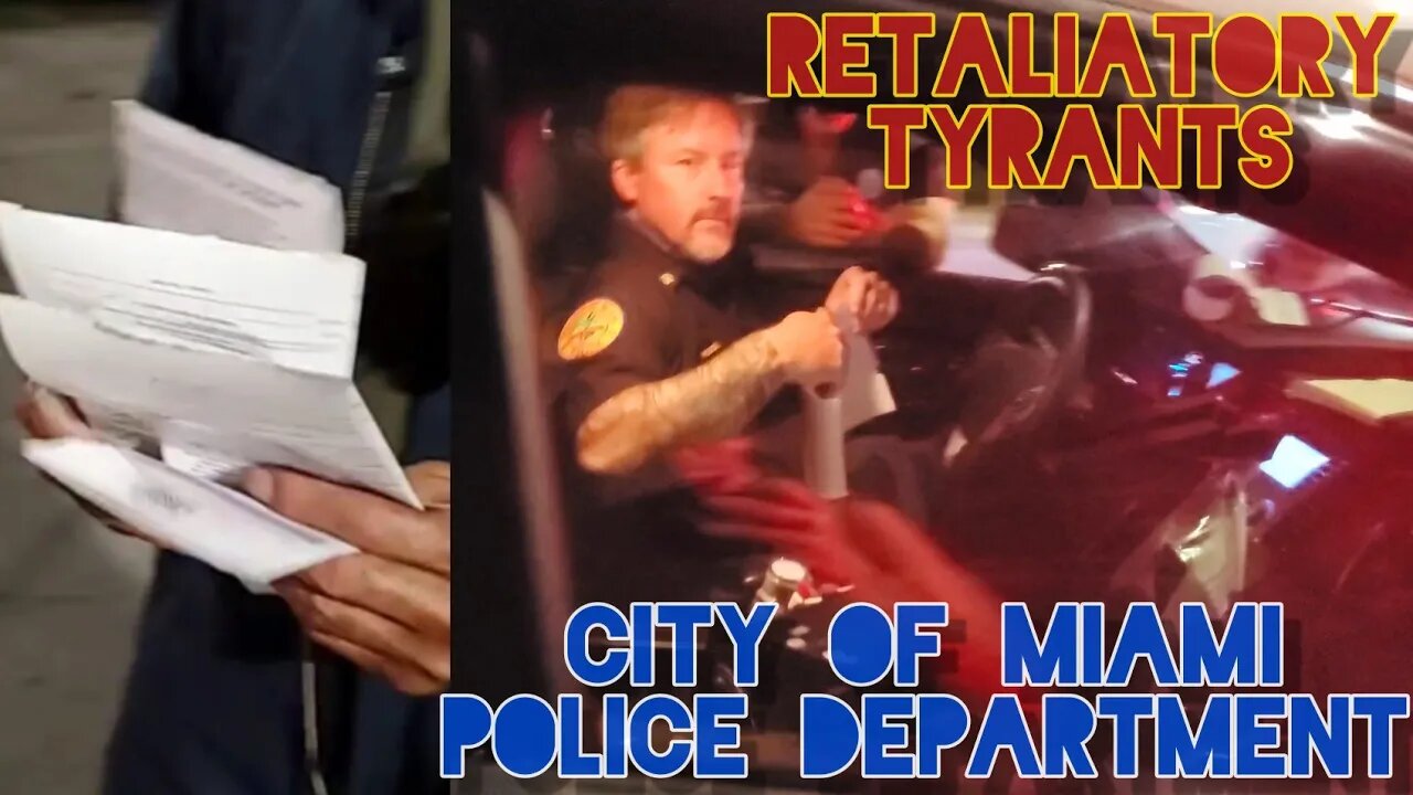 Retaliatory Tyrants. Earning The H8. TBLG. City Of Miami Police Department. Florida.