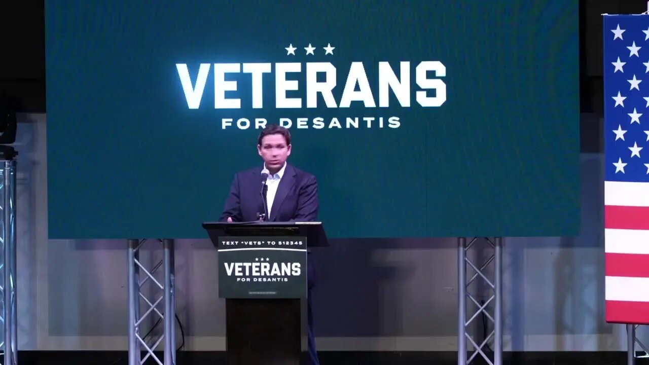 Ron DeSantis Delivers Remarks at Veterans Event in Myrtle Beach