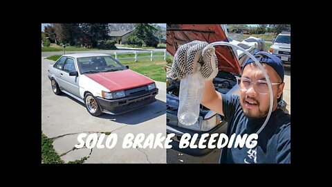 AE86 | How to bleed brakes by yourself | How bad are my Levin fenders?
