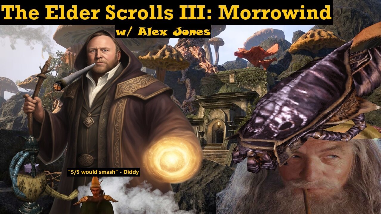 [Morrowind] ALEX JONES TELVANNI WIZARD VS. P DIDDY #13 - The Elder Scroll 3: (2024) w/ Immersive Mod