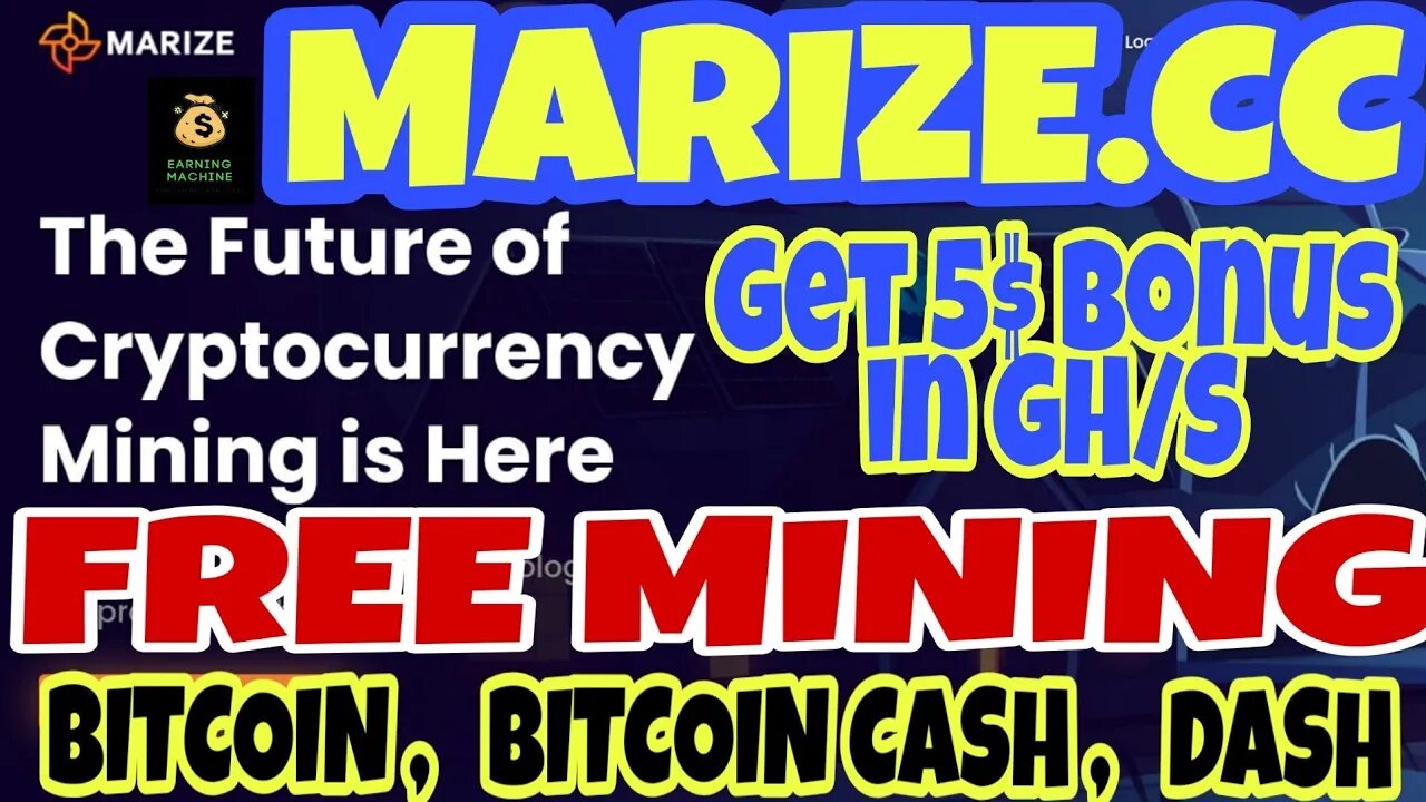 || MARIZE.CC || HONESTY REVIEW || FREE MINING || BTC , BITCOIN CAHS , DASH ||