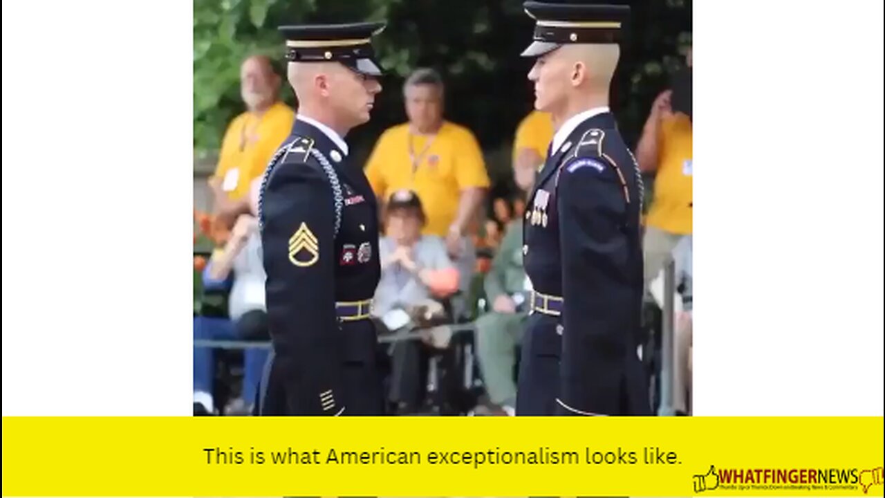 This is what American exceptionalism looks like.