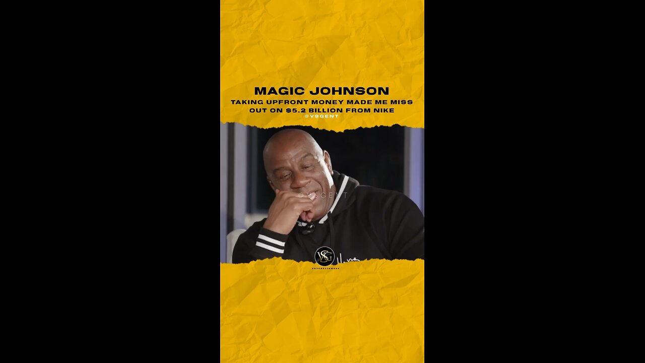 @magicjohnson Taking upfront money made me miss out on $5.2 Billion from #nike . 🎥 @allthesmoke