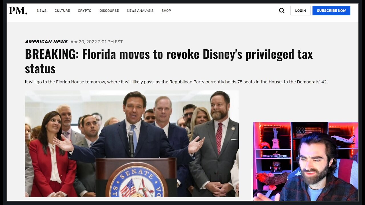 Gov. Ron DeSantis Moves To END DISNEY'S SPECIAL EXEMPTIONS, Property Taxes Over $200M ALONE!