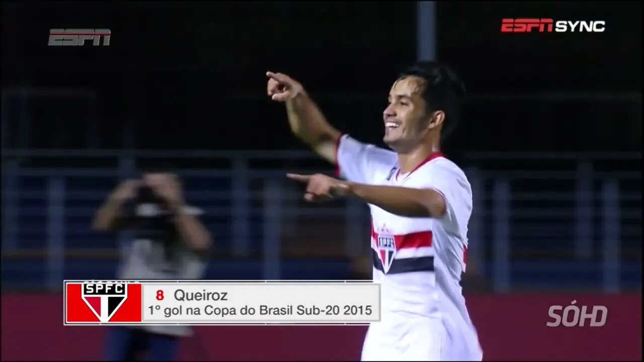 Os Gols do Jogo São Paulo 4 x 2 Botafogo Copa do Brasil Sub 20 14 10 2015