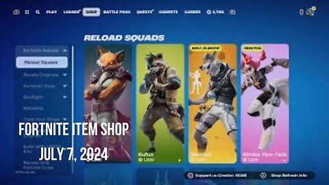 Fortnite Item Shop|July 7, 2024