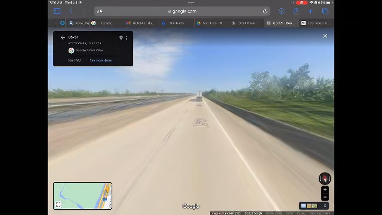 Google Street View Timelapse US-51 N - Louisiana Mile 1 - 18 Laplace/ Ponchatoula/Hammond/natalbany